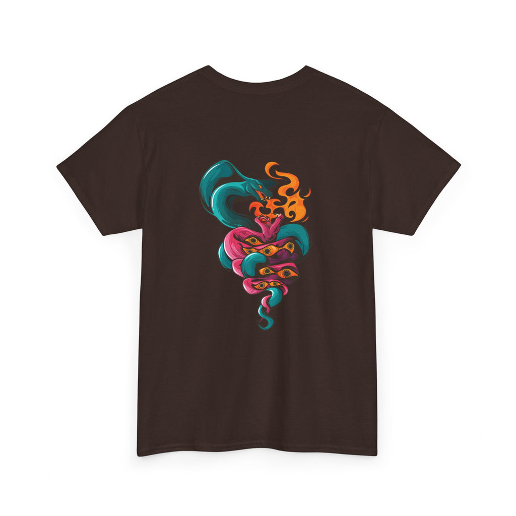 Psychedelic Smoking Smoke Skull T‑Shirt — Colorful Vapor Art Tee