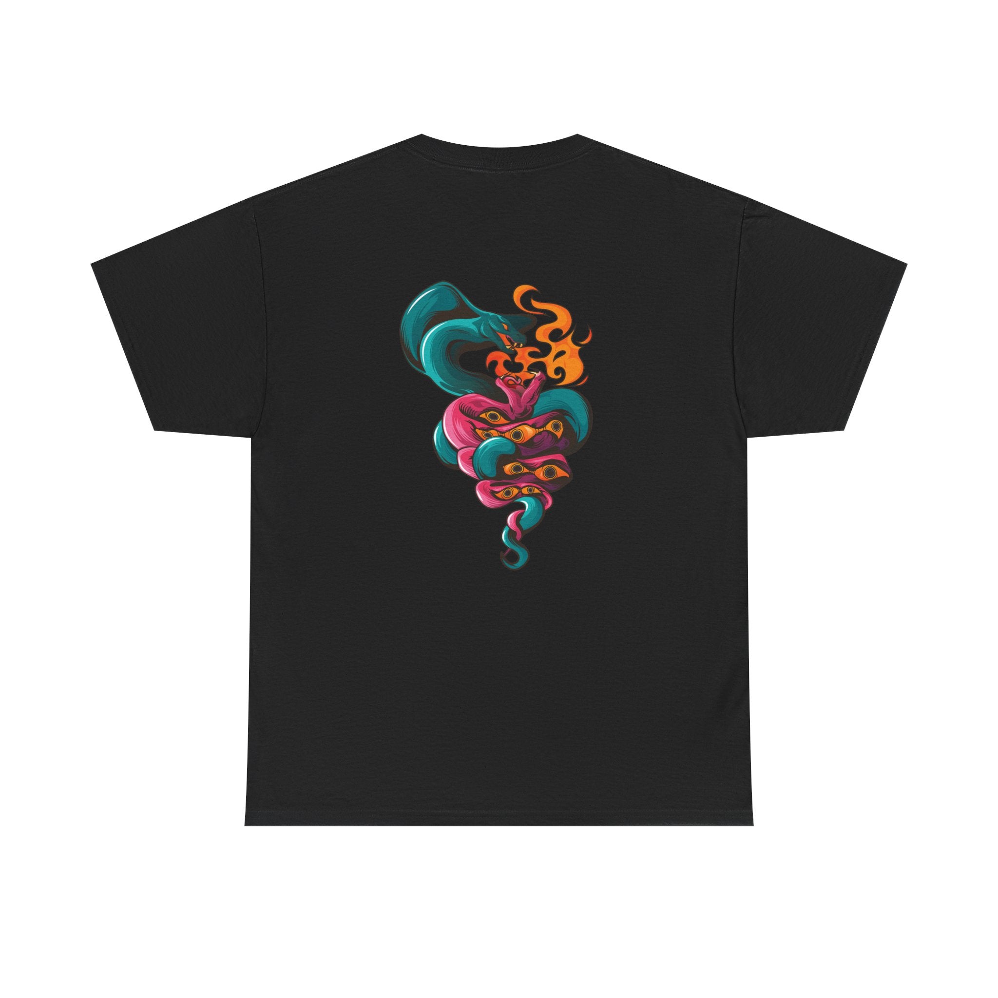 Psychedelic Smoking Smoke Skull T‑Shirt — Colorful Vapor Art Tee