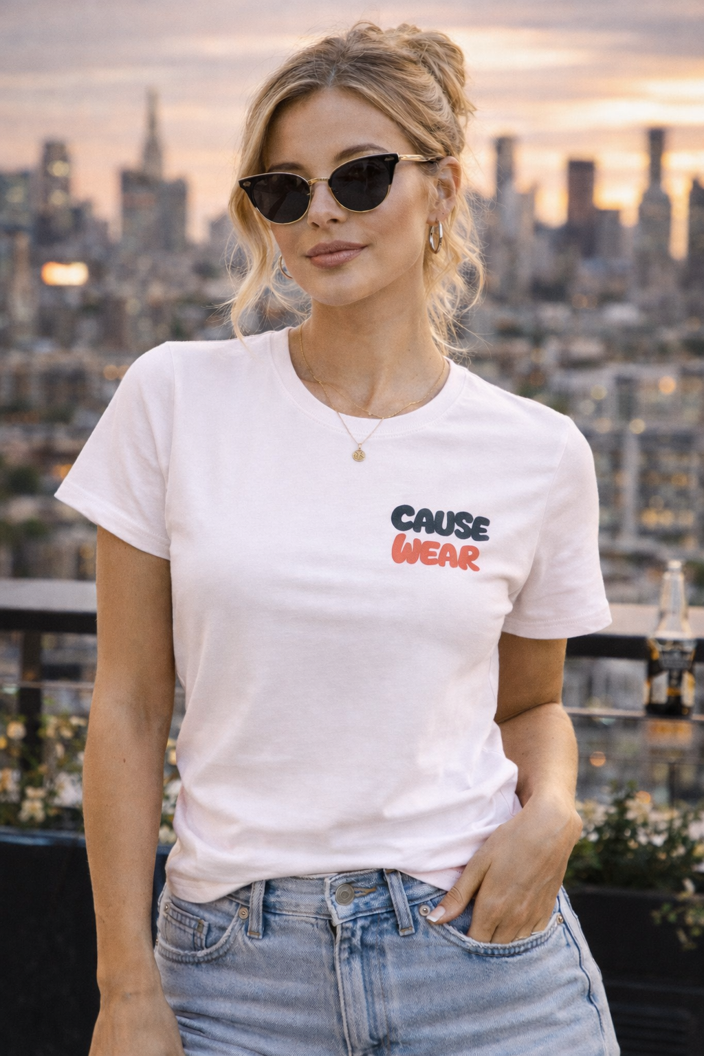 Born to Be Cool Women's Cotton Tee — Retro Pinup Graphic Shirt