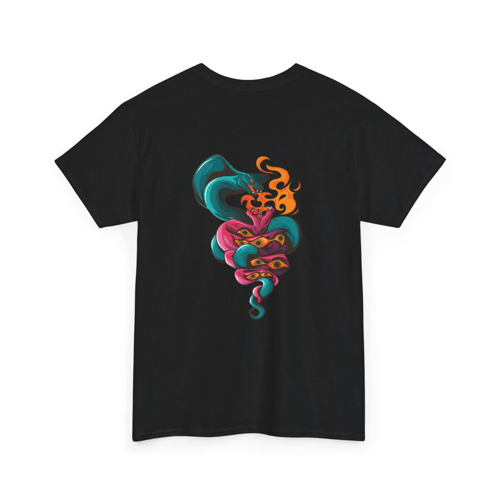 Psychedelic Smoking Smoke Skull T‑Shirt — Colorful Vapor Art Tee
