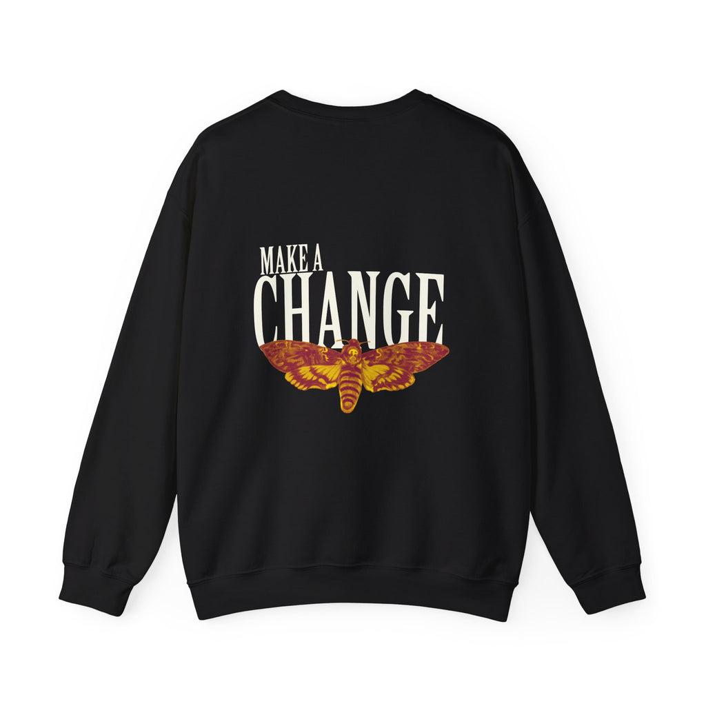 Make a Change Sweatshirt — Moth Graphic Crewneck