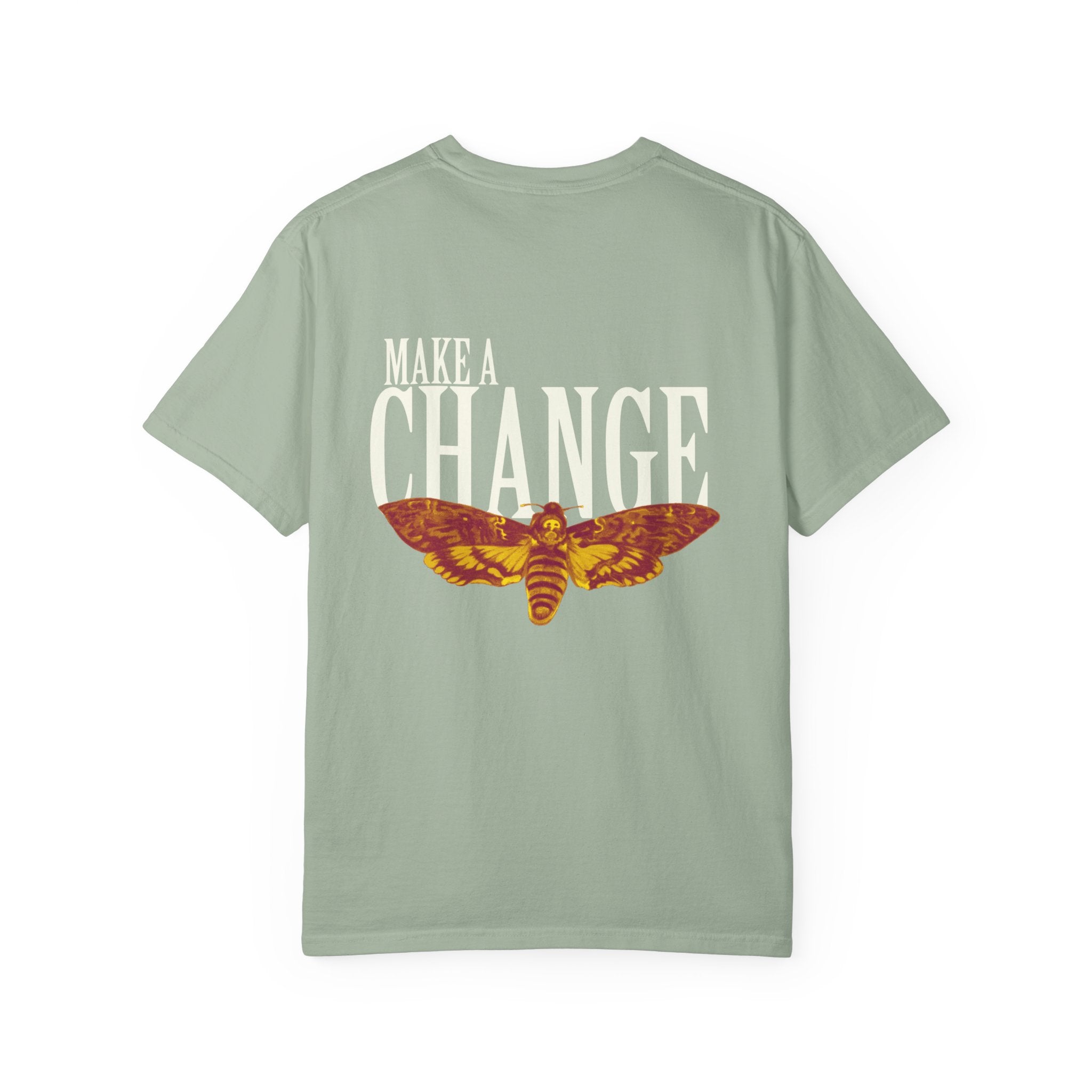 Graphic T-Shirt — Minimal 'Wear' Logo Front & Tropical Acrobat Back