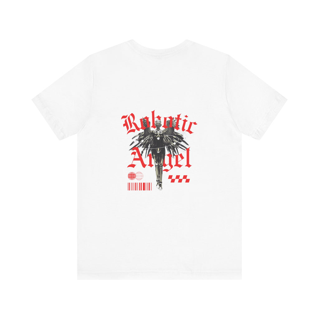 Rebel Angel Tee — 'Rebelotic Angel' Graphic Short Sleeve T-Shirt