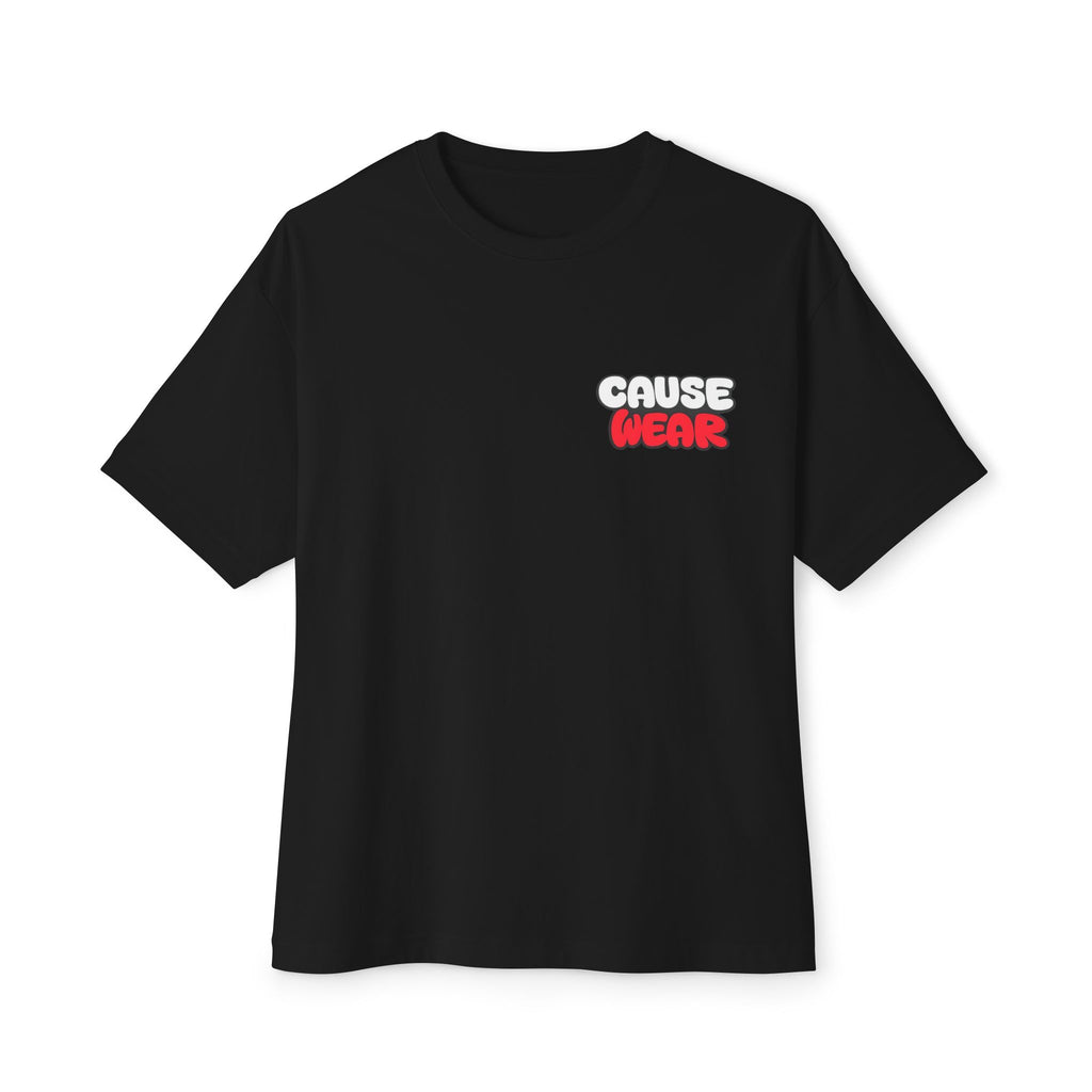 Cause Wear Chest Logo Tee — Oversized Boxy T-Shirt