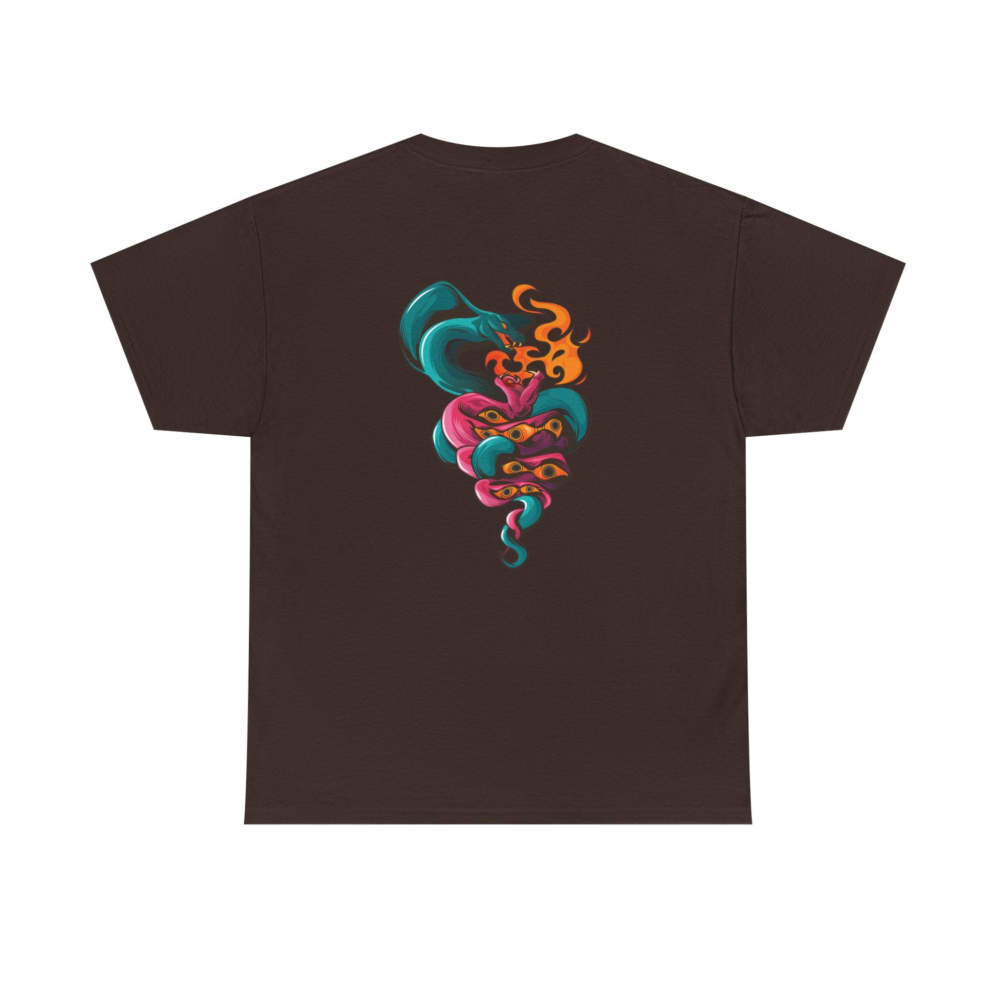 Psychedelic Smoking Smoke Skull T‑Shirt — Colorful Vapor Art Tee