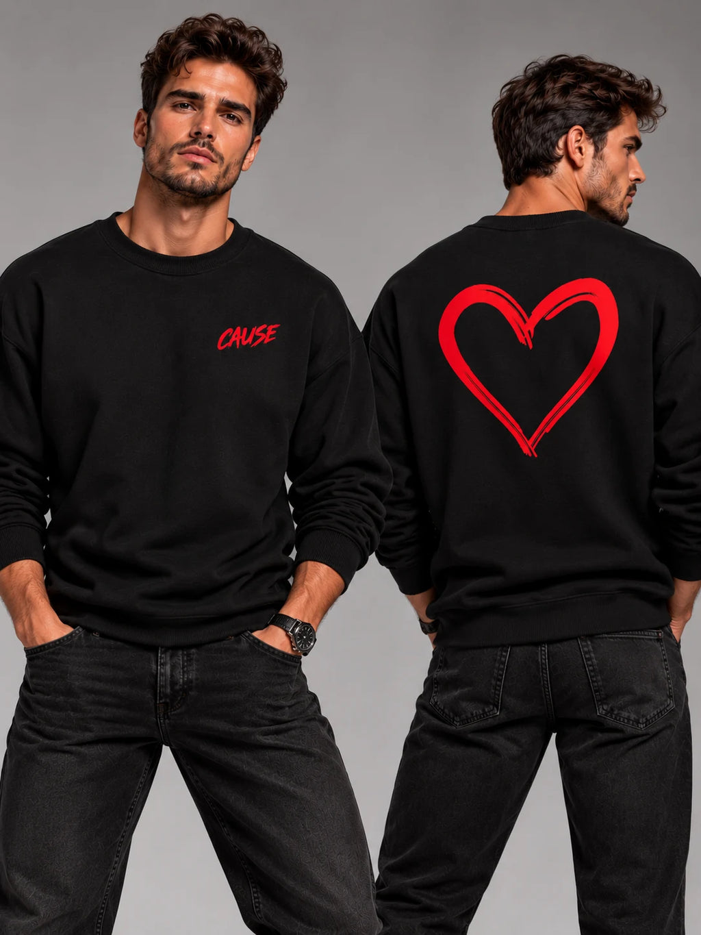 CAUSE HEART – Unisex Premium Sweatshirt