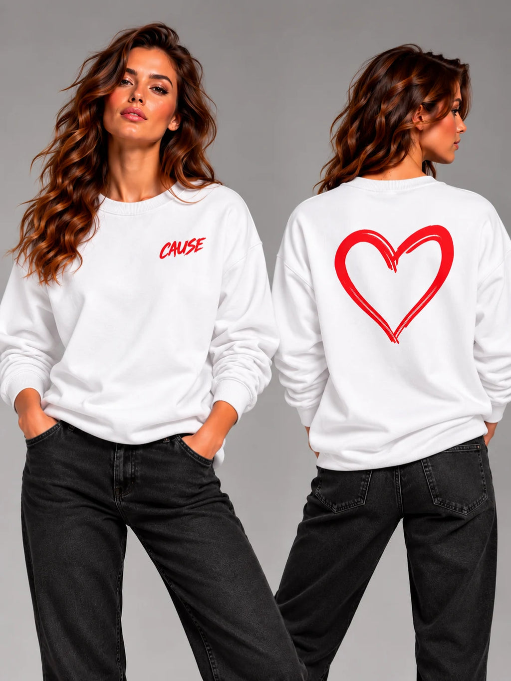 CAUSE HEART – Unisex Premium Sweatshirt