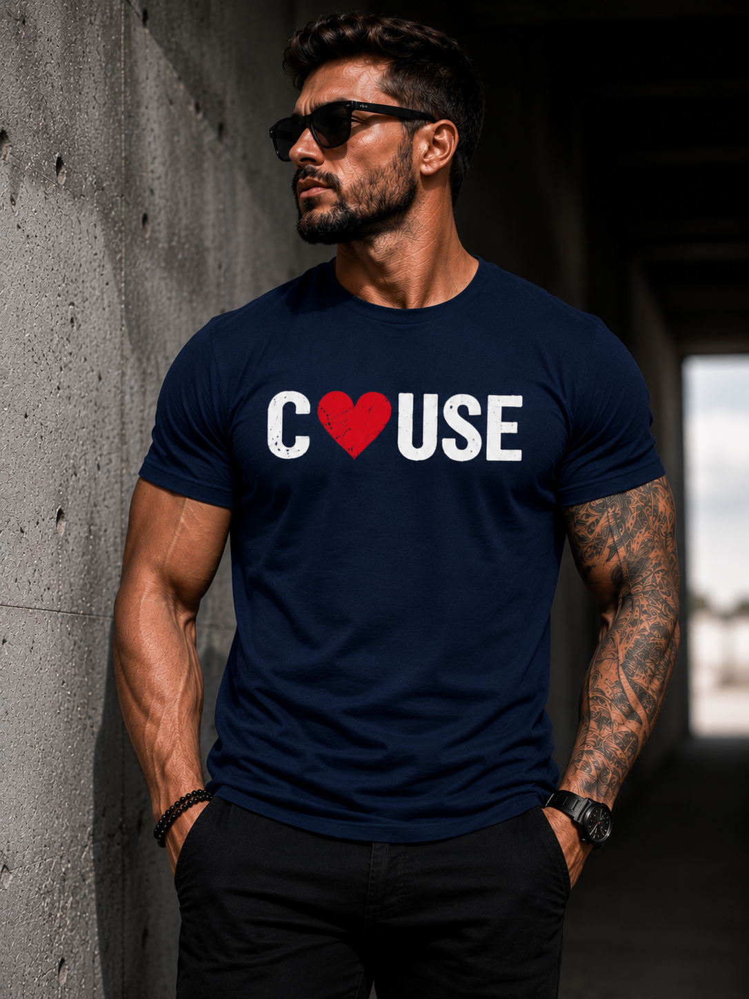 C❤️USE Heart Logo Tee – Men's Premium 15730860523850