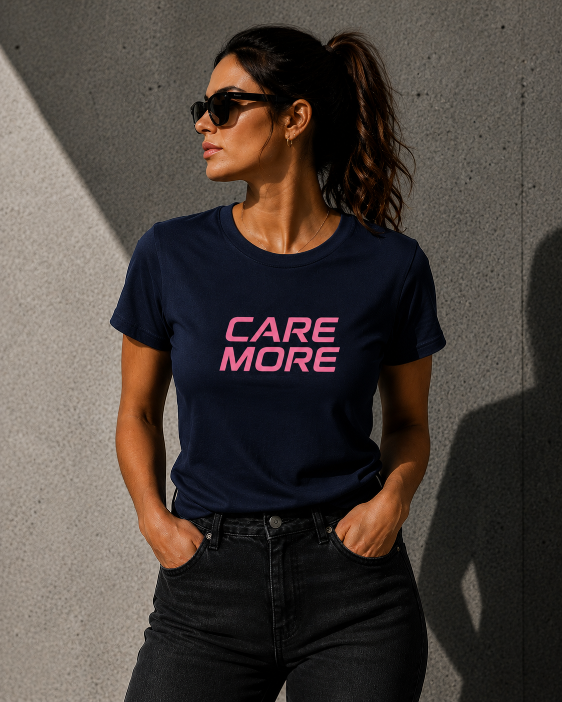 Care More – Women's Premium Fitted T-Shirt