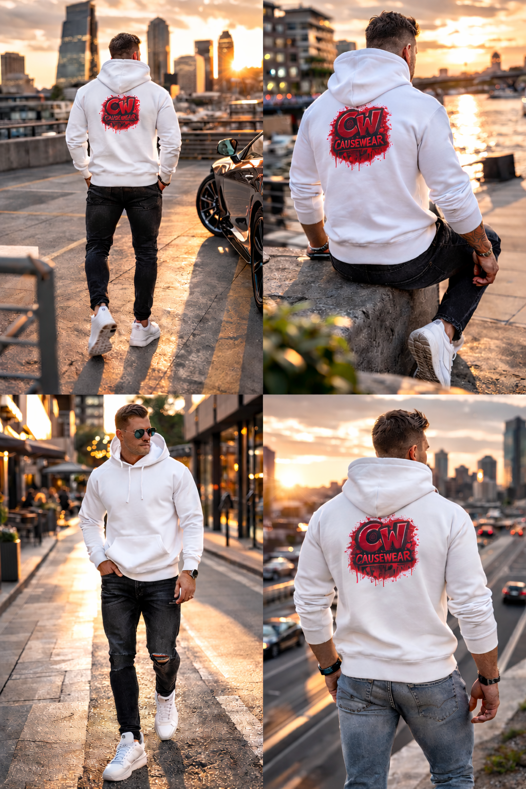 Hoodie — CW Cakewear Red Graffiti Logo Pullover