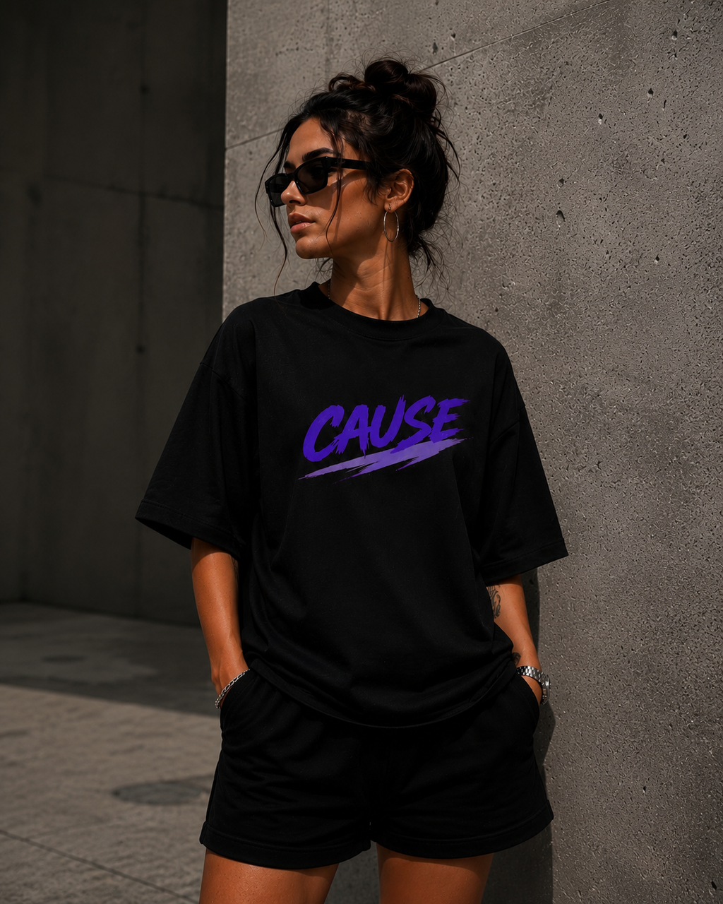 CAUSE Signature Heavy Cotton Oversized T-Shirt