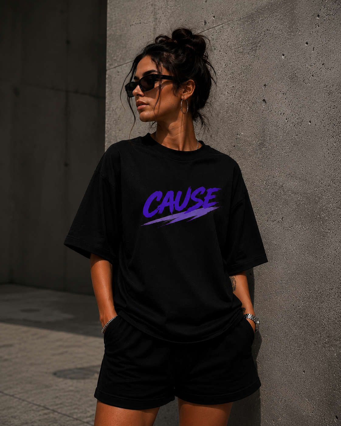 CAUSE Signature Heavy Cotton Oversized T-Shirt