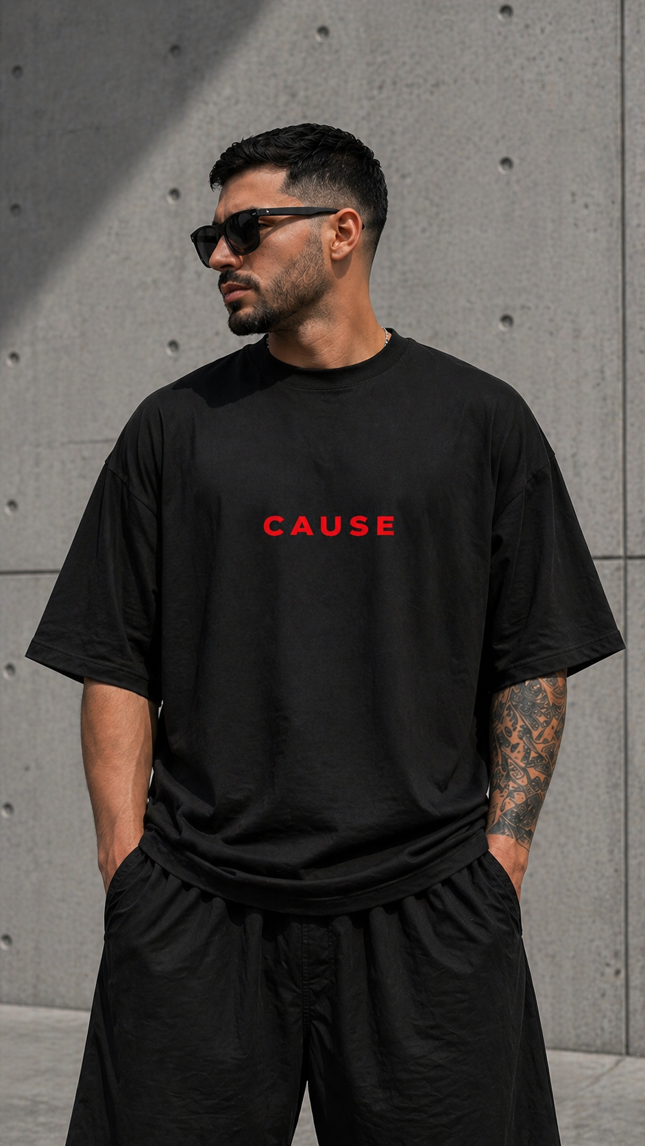 Cause Built Different Heavyweight Cotton Oversized T-Shirt