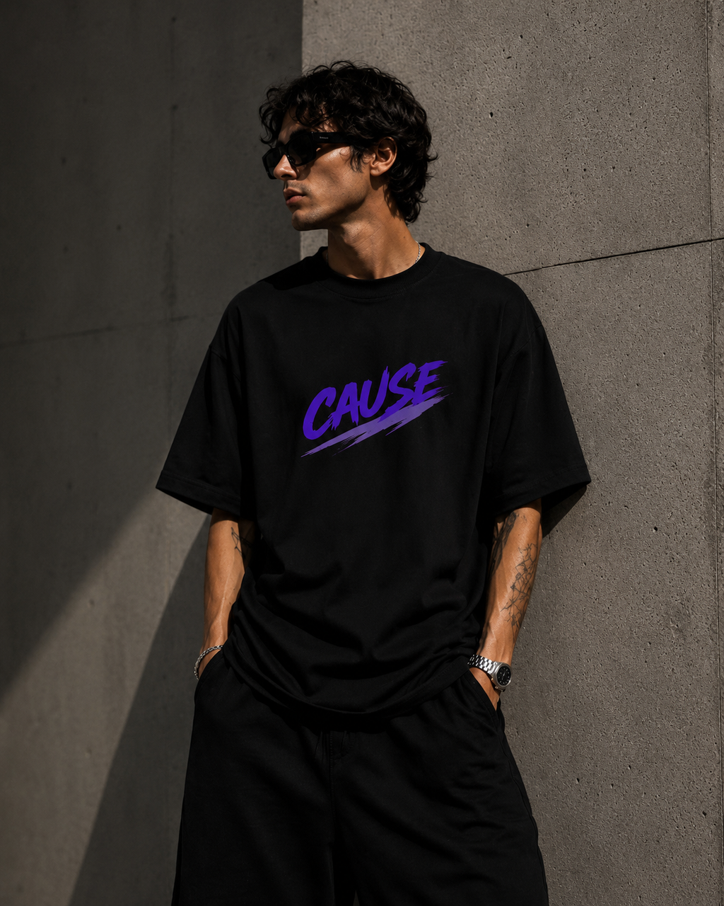 CAUSE Signature Heavy Cotton Oversized T-Shirt