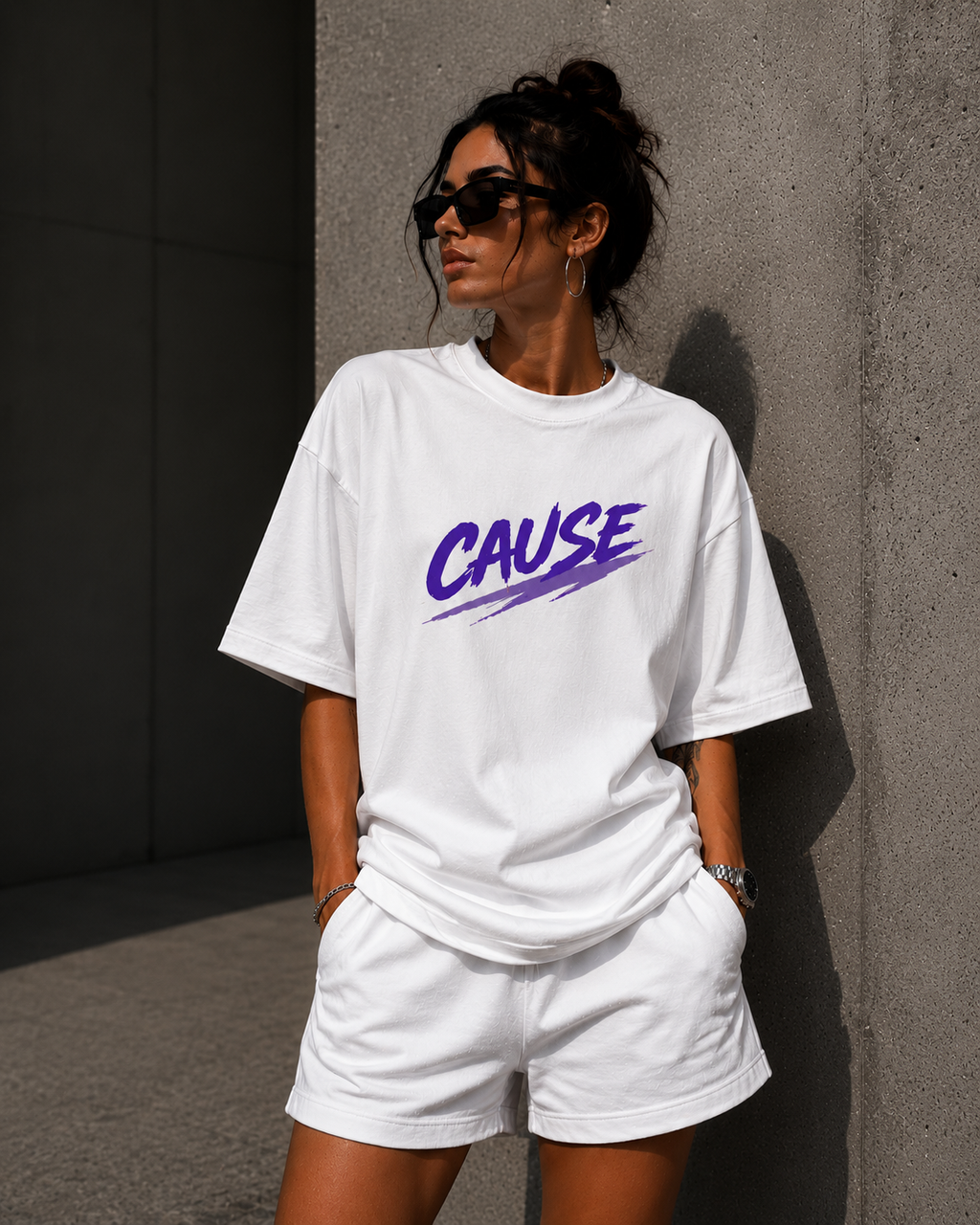CAUSE Signature Heavy Cotton Oversized T-Shirt
