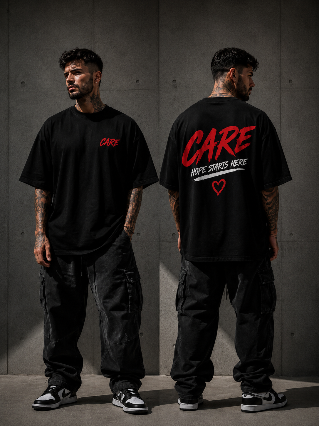 CARE Heavy Cotton Oversized T-Shirt 15641929285962
