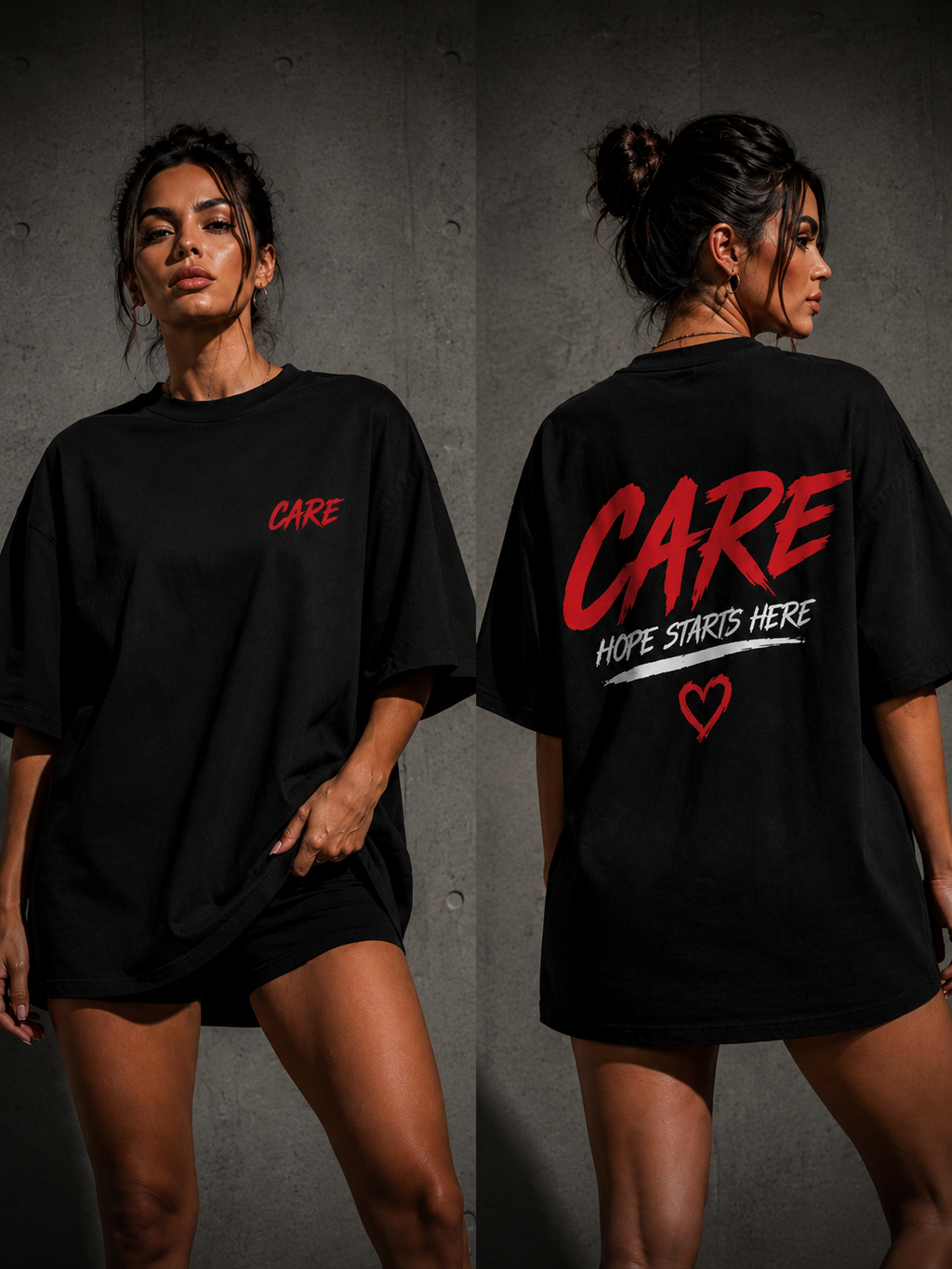 CARE Heavy Cotton Oversized T-Shirt 15641929285962