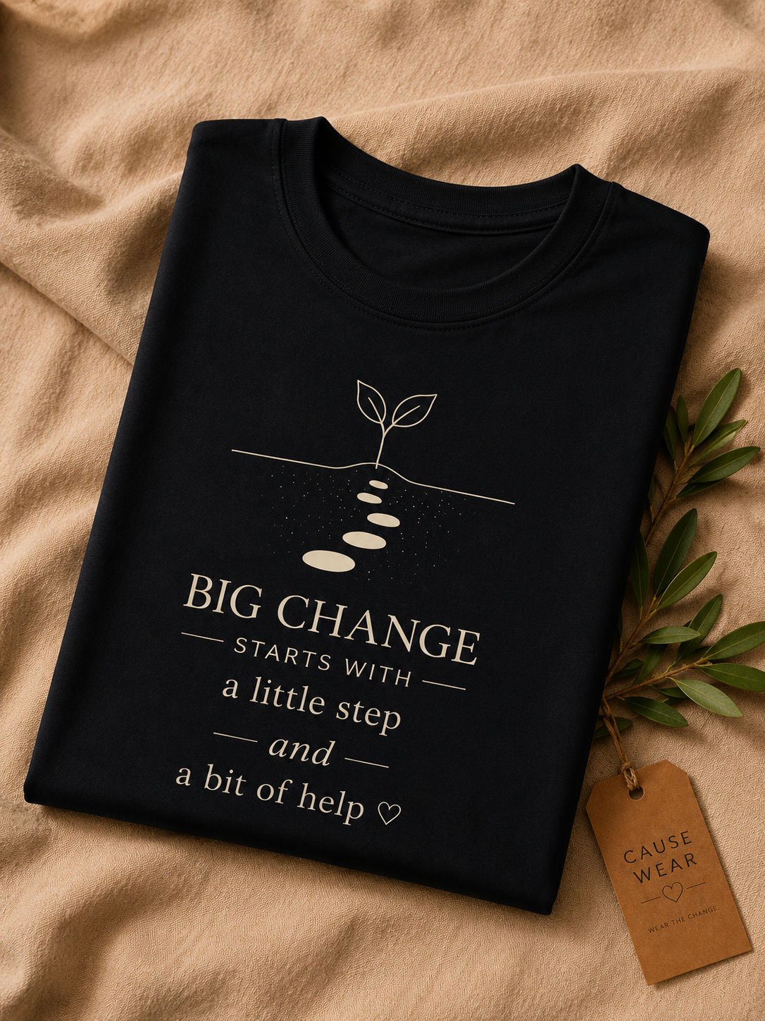Big Change | Cause Wear Heavy Cotton Tee 15682258731338