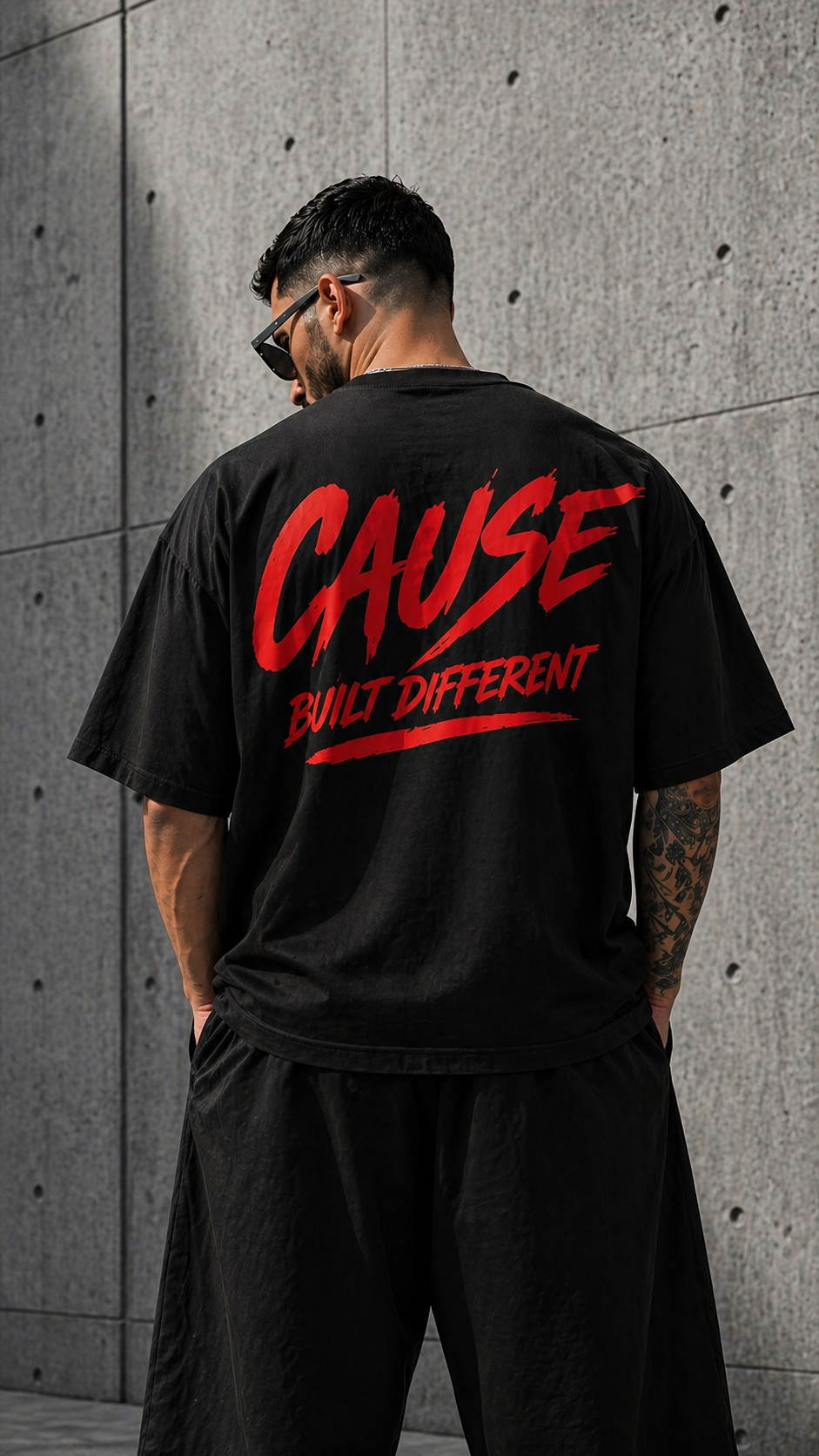 Cause Built Different Heavyweight Cotton Oversized T-Shirt