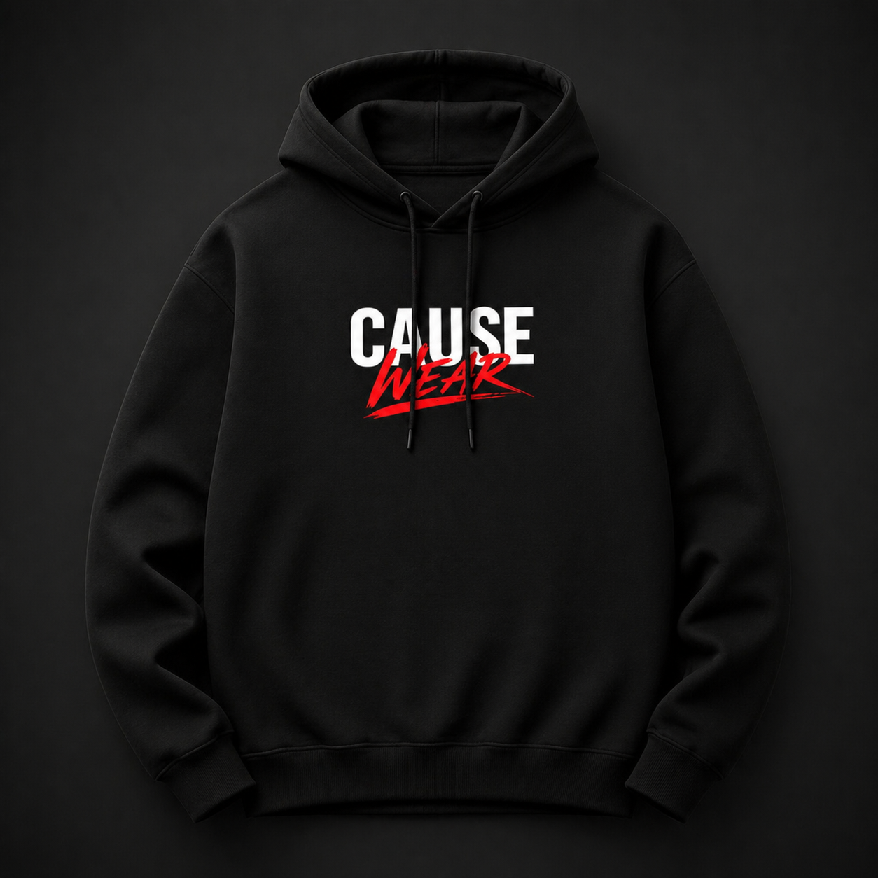 CauseWear Minimal Hoodie – Black