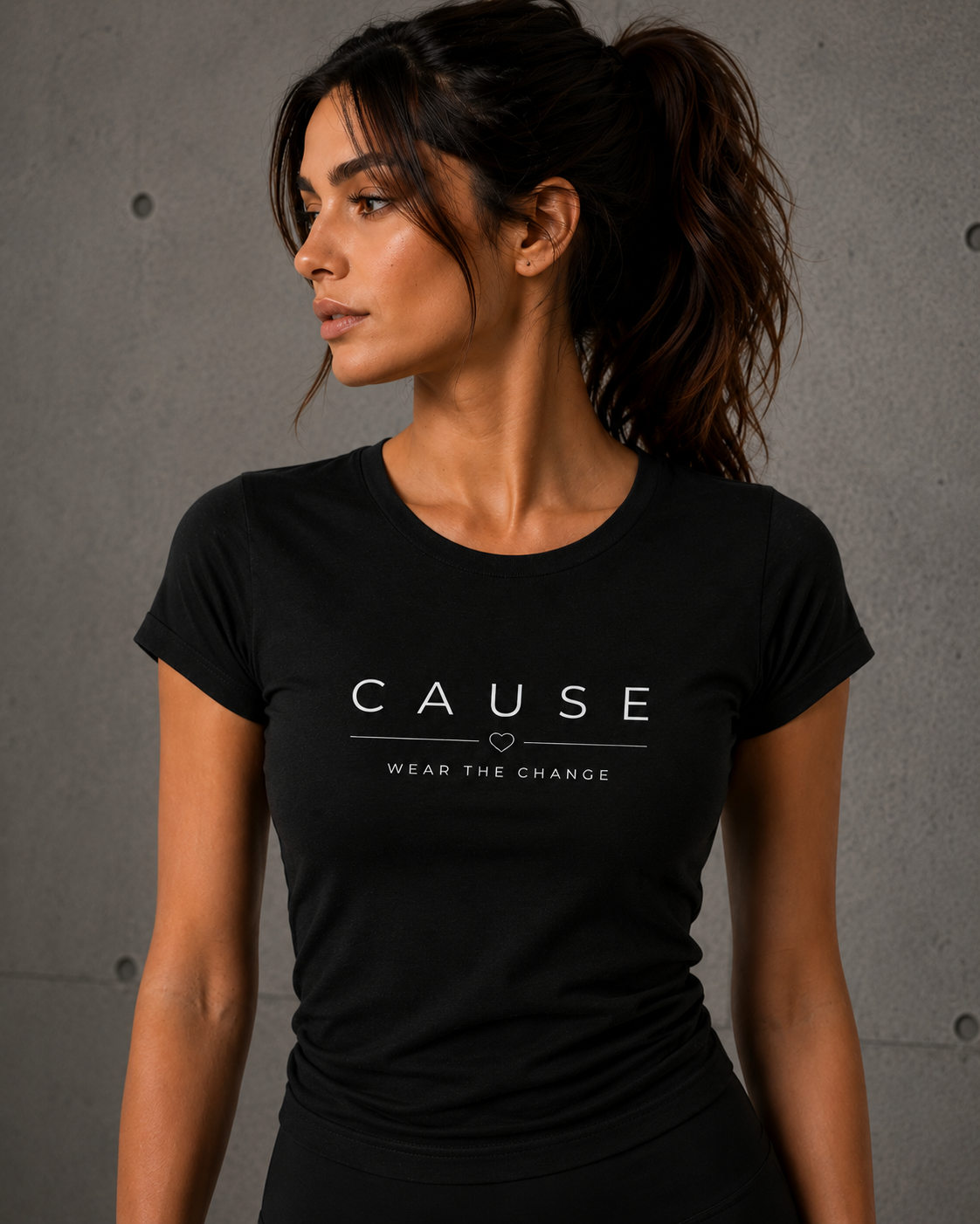 Cause Essential Fit Tee – Черен 15665085645130