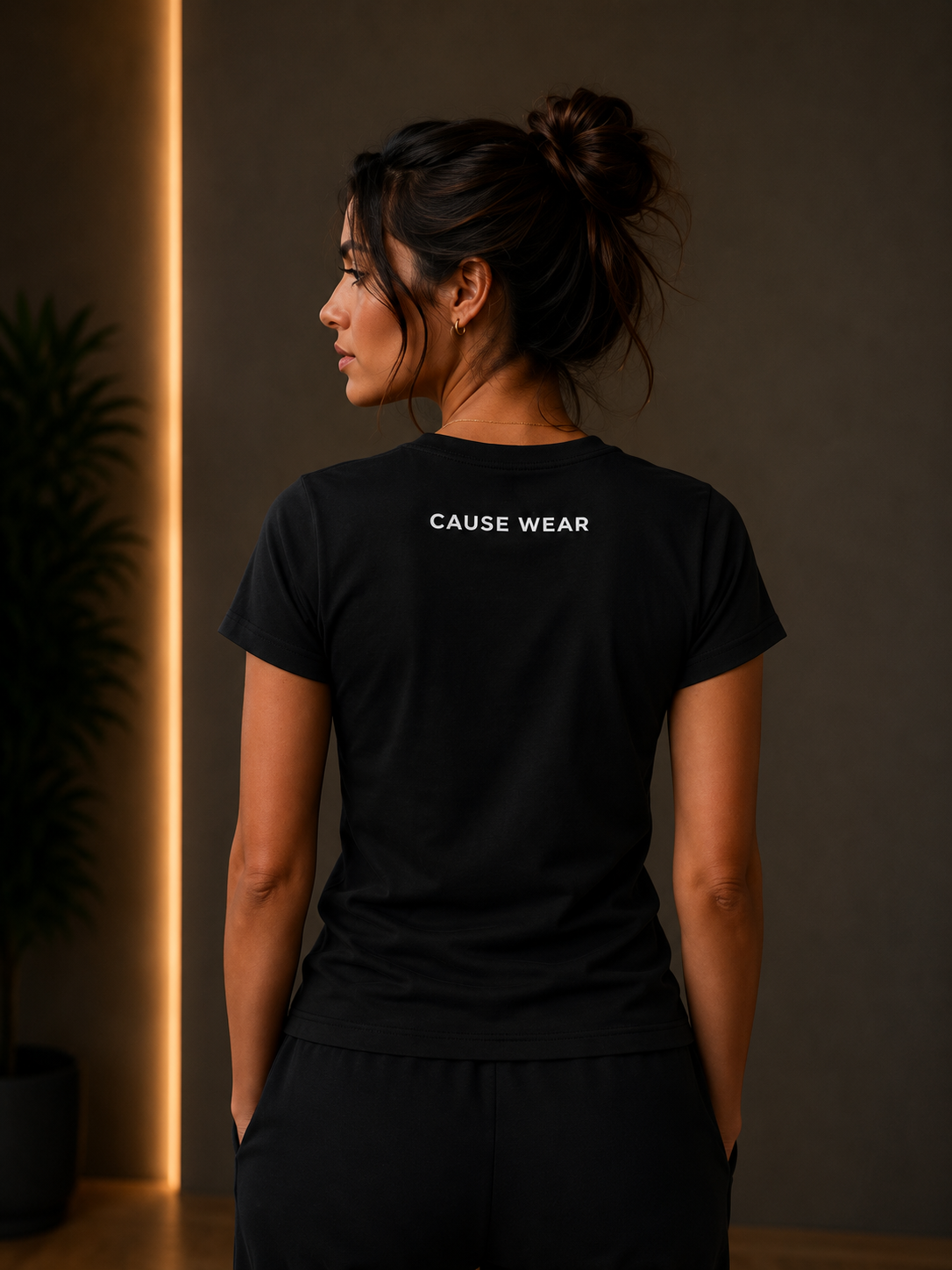 KINDNESS LOADING... Women's Fitted Cotton T-Shirt 15699915407690